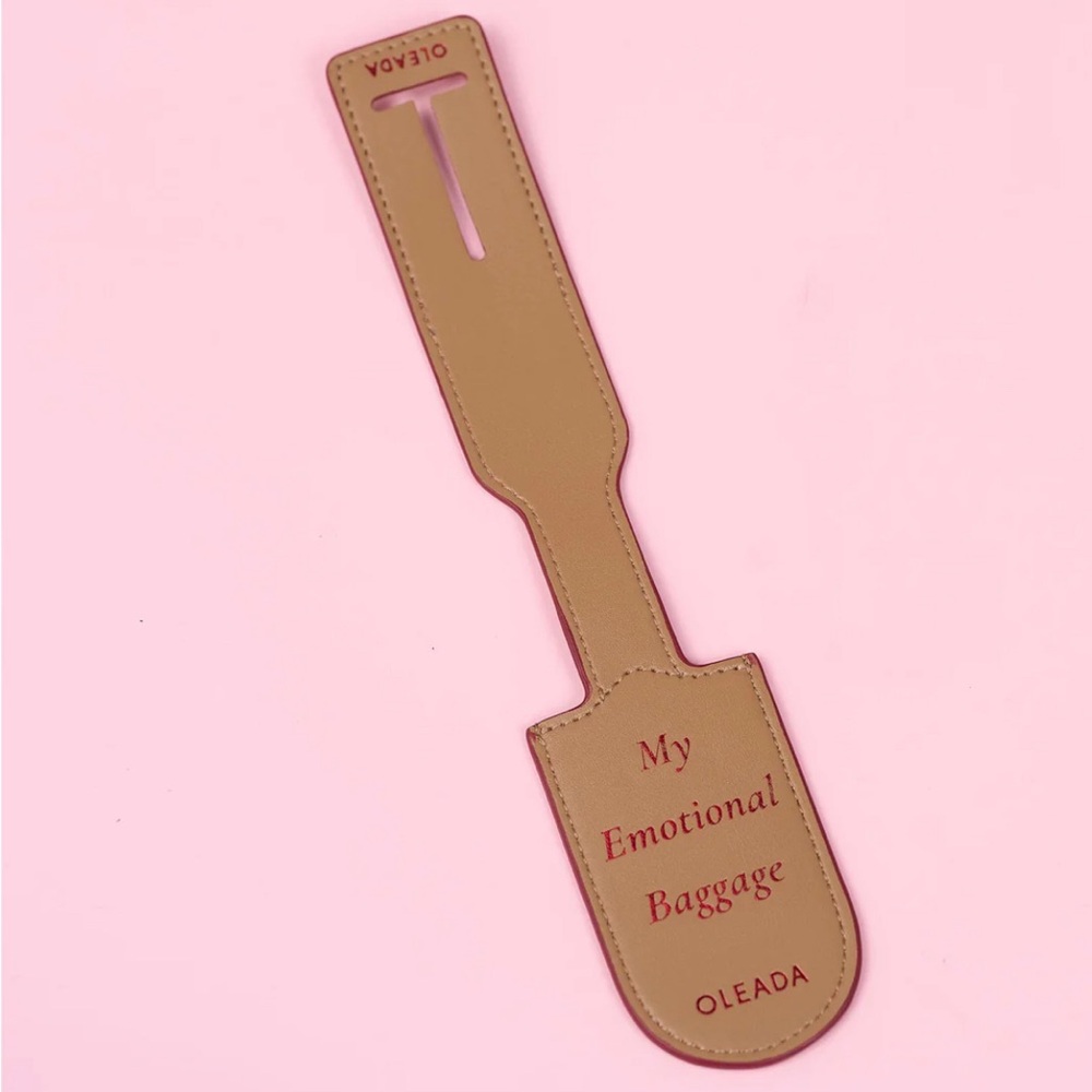 OLEADA leather Atlas Luggage Tag Emotional Support Limited Edition